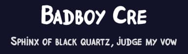 Badboy Cre by Fred Cre — Script Handwritten Font — thumbnail 2