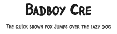 Badboy Cre by Fred Cre — Script Handwritten Font — thumbnail 1