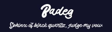 Badeg by Ianmikraz — Script Handwritten Font — thumbnail 2