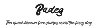 Badeg by Ianmikraz — Script Handwritten Font — thumbnail 1