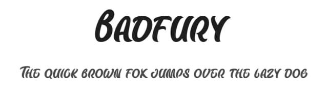 Badfury by ilhamtaro — Script Handwritten Font
