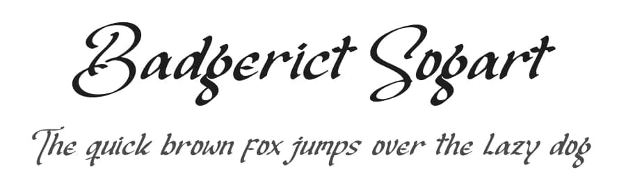 Badgerict Sogart by Letterena Studios — Script Handwritten Font