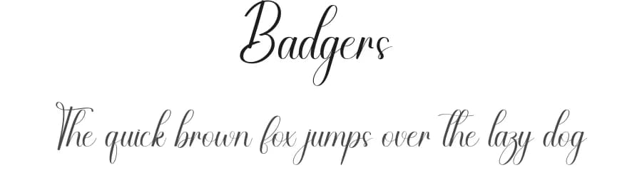Badgers by Scratchones — Script Handwritten Font