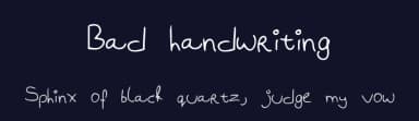 Bad handwriting by Ellen Landman — Script Handwritten Font — thumbnail 2