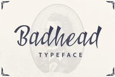 Badhead Font by Ian Mikraz — Script Handwritten Font — thumbnail 1