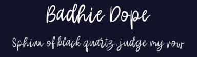 Badhie Dope by Vunira Design — Script Handwritten Font — thumbnail 2