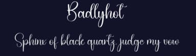 Badlyhot by Scratchones — Script Handwritten Font — thumbnail 2