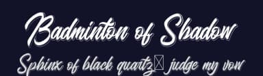 Badminton of Shadow by Kotak Kuning Studio — Script Handwritten Font — thumbnail 2