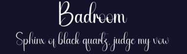 Badroom by Andi Moz — Script Handwritten Font — thumbnail 2