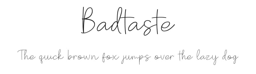 Badtaste by Konstantine Studio — Script Handwritten Font