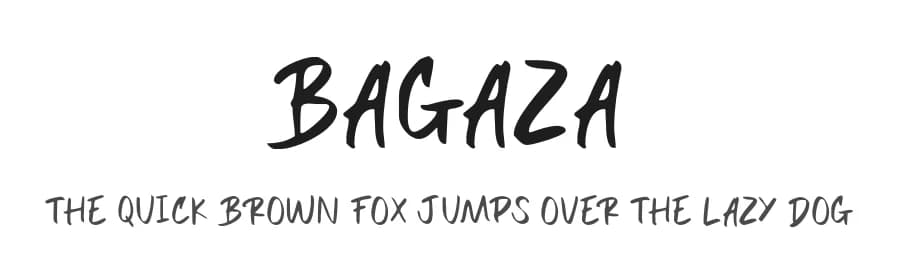 Bagaza by MJType — Script Handwritten Font