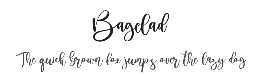 Bagelad by Hugefonts — Script Handwritten Font — preview 1