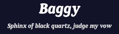 Baggy by Font People — Serif Font — thumbnail 2