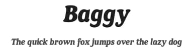Baggy by Font People — Serif Font — thumbnail 1