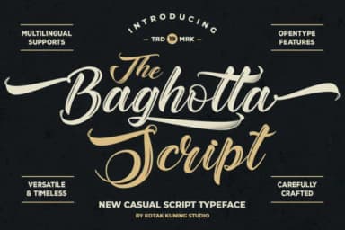 Baghotta Font by Kotak Kuning Studio — Script Handwritten Font — thumbnail 1