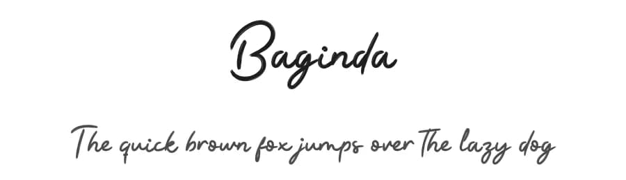 Baginda by productype.com — Script Handwritten Font