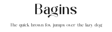 Bagins by Slide Shoot Type — Sans Serif Font — thumbnail 1
