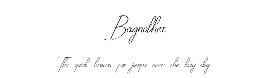 Bagnolhet by liart type — Script Handwritten Font — preview 1