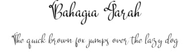 Bahagia Jarah by Belina Studio — Script Handwritten Font — thumbnail 1