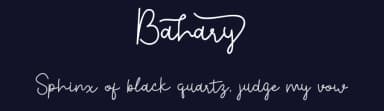 Bahary by Madatype Studio — Script Handwritten Font — thumbnail 2