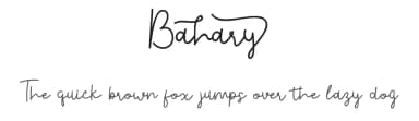 Bahary by Madatype Studio — Script Handwritten Font — thumbnail 1