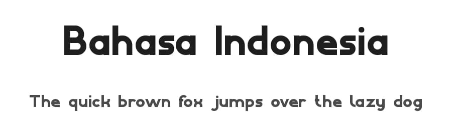 Bahasa Indonesia by weknow — Sans Serif Font