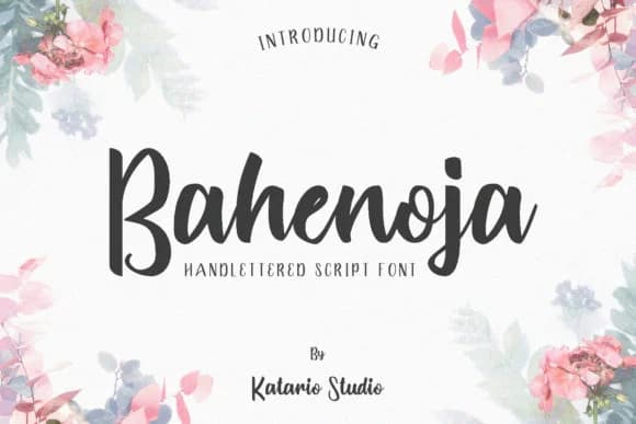 Bahenoja Font by Katario Studio — Script Handwritten Font