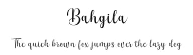 Bahgila by Muhammad Nazar — Script Handwritten Font — thumbnail 1
