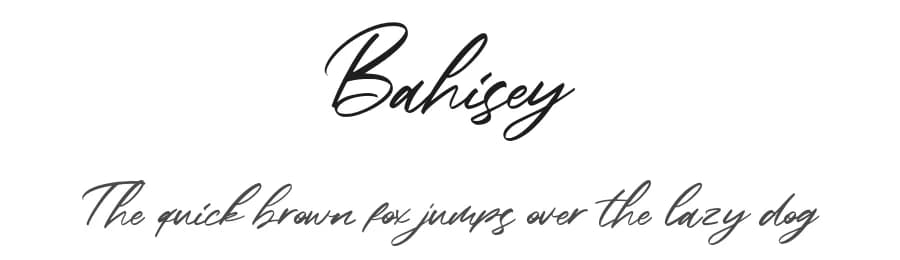 Bahisey by StringLabs Creative Studio — Script Handwritten Font