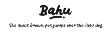 Bahu by Suzuran San — Script Handwritten Font — thumbnail 1