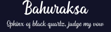 Bahuraksa by Sibelumpagi — Script Handwritten Font — thumbnail 2