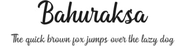 Bahuraksa by Sibelumpagi — Script Handwritten Font — thumbnail 1