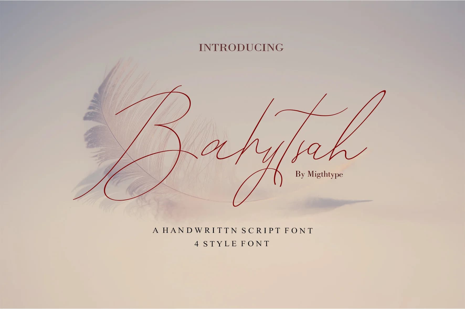 Bahytsah Font by mightype89 — Script Handwritten Font