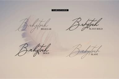 Bahytsah Font by mightype89 — Script Handwritten Font — thumbnail 3