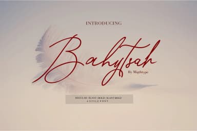 Bahytsah Font by mightype89 — Script Handwritten Font — thumbnail 9