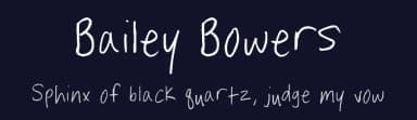 Bailey Bowers by FontPanda — Script Handwritten Font — thumbnail 2