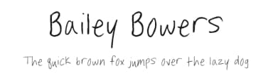 Bailey Bowers by FontPanda — Script Handwritten Font — thumbnail 1