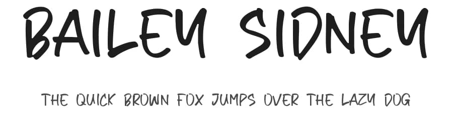 Bailey Sidney by Qwrtype Foundry — Script Handwritten Font
