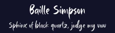 Baille Simpson by Letterhend Studio — Script Handwritten Font — thumbnail 2