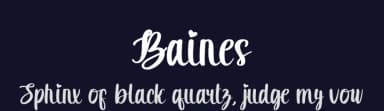 Baines by nomlimofont — Script Handwritten Font — thumbnail 2