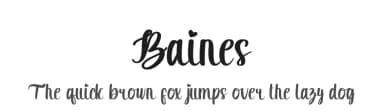 Baines by nomlimofont — Script Handwritten Font — thumbnail 1