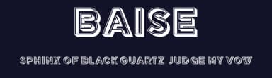 Baise by Vladimir Nikolic — Sans Serif Font — thumbnail 2