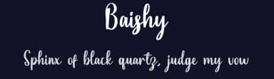 Baishy by Makashi — Script Handwritten Font — thumbnail 2