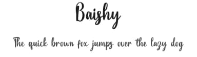 Baishy by Makashi — Script Handwritten Font — thumbnail 1