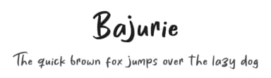 Bajurie by Khurasan — Script Handwritten Font — thumbnail 1