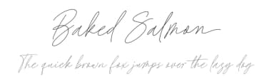 Baked Salmon by Subectype & Orenari — Script Handwritten Font — thumbnail 1