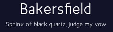 Bakersfield by Osama El Khalfaoui — Sans Serif Font — thumbnail 2