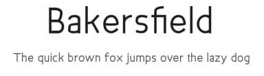 Bakersfield by Osama El Khalfaoui — Sans Serif Font — thumbnail 1