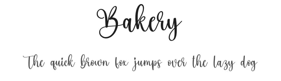 Bakery by Scratchones — Script Handwritten Font