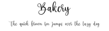 Bakery by Scratchones — Script Handwritten Font — thumbnail 1